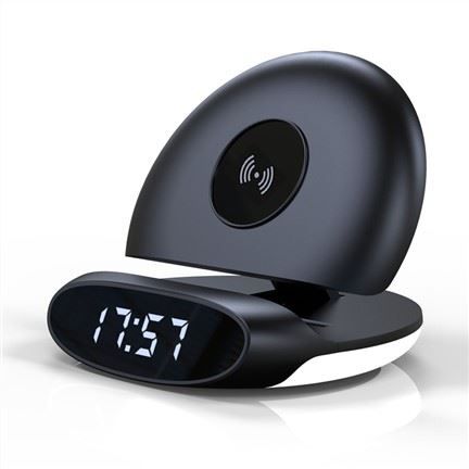15W Wireless Charger Stand With Alarm Clock